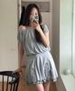 Sinun Drape Jersey Mini One-Piece (Melange Gray)
