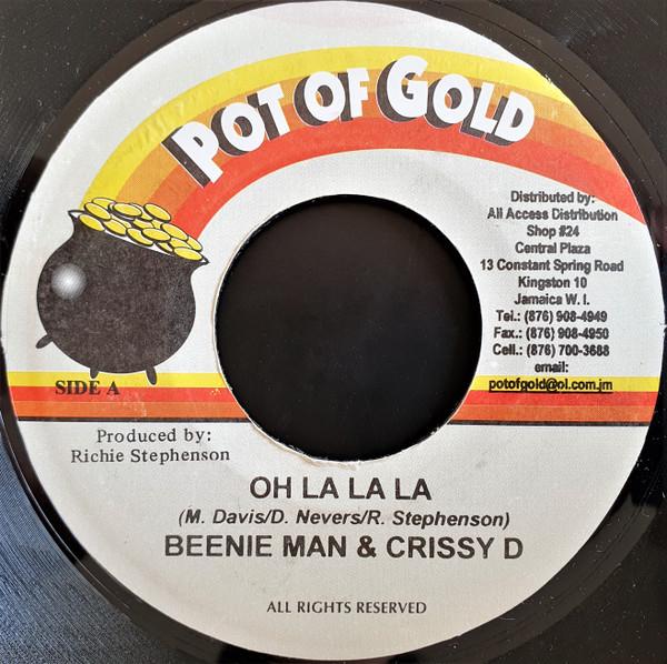 7inch Record BEENIE MAN  CRISSY D  LADY G  Oh La La La  Respect Woman NONE POT OF GOLD 2003 Jamaica Reggae Ska  Dub Used