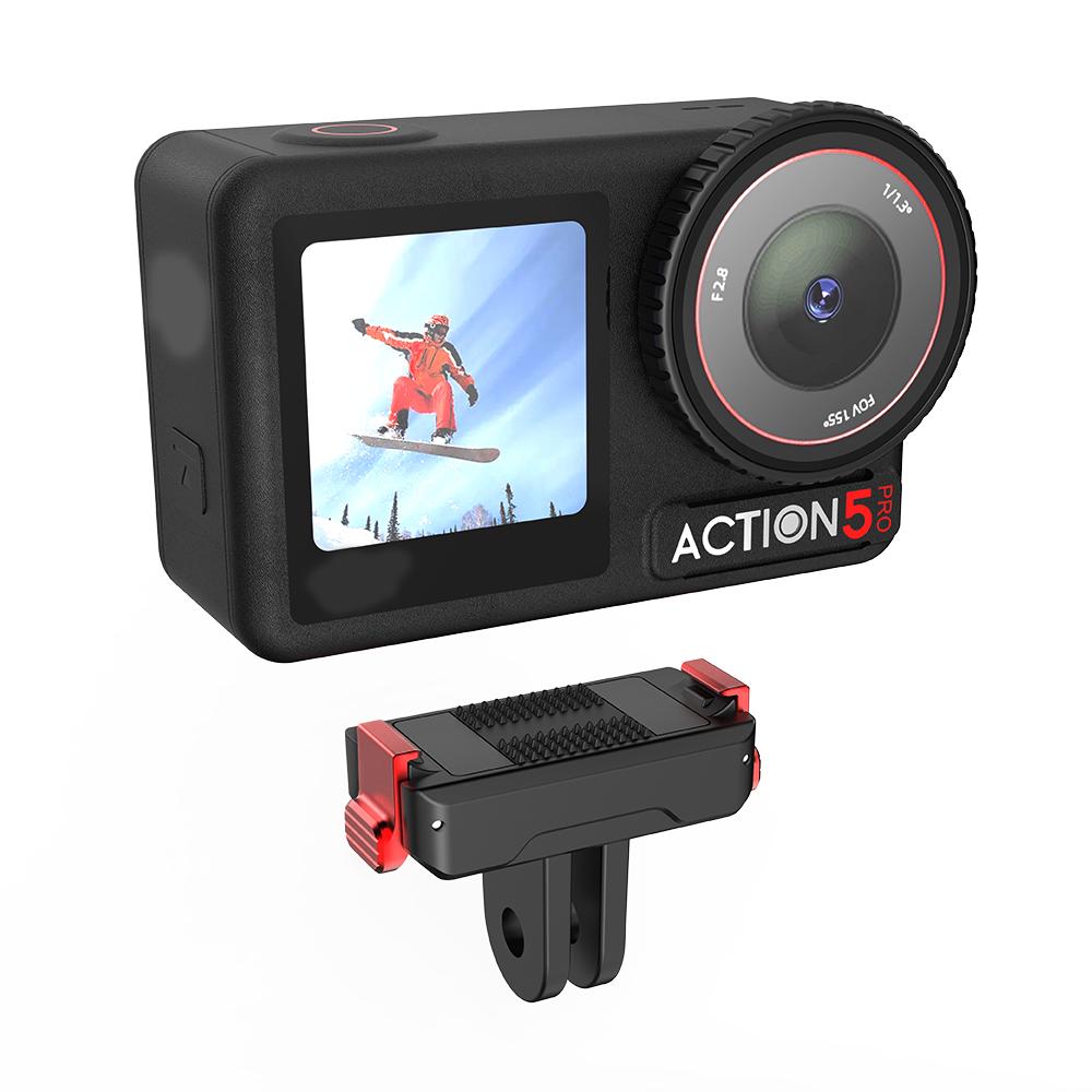 FLYMILE For DJI Osmo Action 5 Pro/4/3 Magnetic Quick Release Base Mount Expansion Adapter