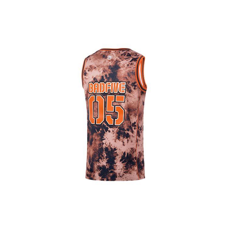 Li-Ning Loose-Fit Basketball Sports Jersey Men Tops Brown AAYQ105-3