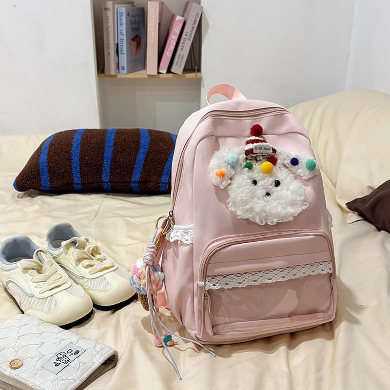 Cartoon Cute Dog School Backpack For Girls And Boys With Large Capacity For Daily Use