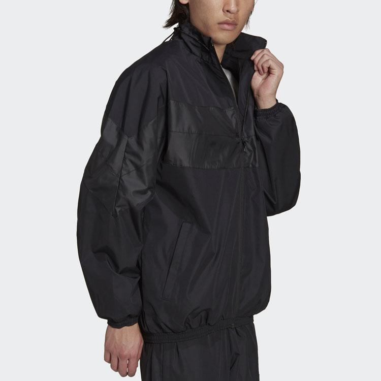 Adidas Originals Trefoil R.Y.V. Q4 Spliced Sports Casual Jacket Men Outerwear Black H11477