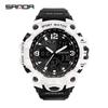 Sanda Youth Fashion Luminous Waterproof Shockproof Alarm Men's Watch