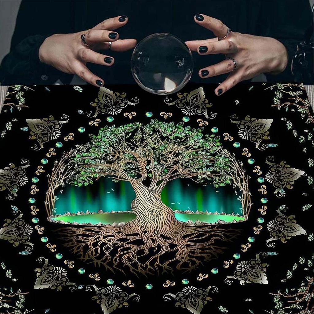 Tarot Obrus Drzewo Życia Astrologia Ołtarze Tkanina Wróżby Karty Obrus Gobeliny Dekoracje Czarostwo Dostawy