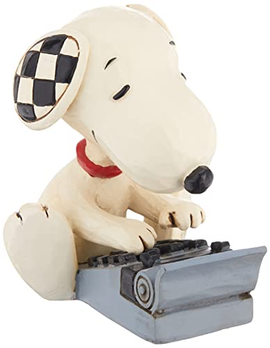 enesco Enesco Peanuts от Джима Шора Миниатюрная фигурка Снупи, печатающего на машинке, 3 дюйма, многоцветная