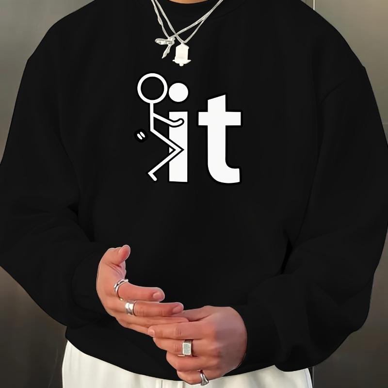 

Fit & Breathable, Men s Crew Neck Sweatshirt, Great for Office Casual XXL чорний