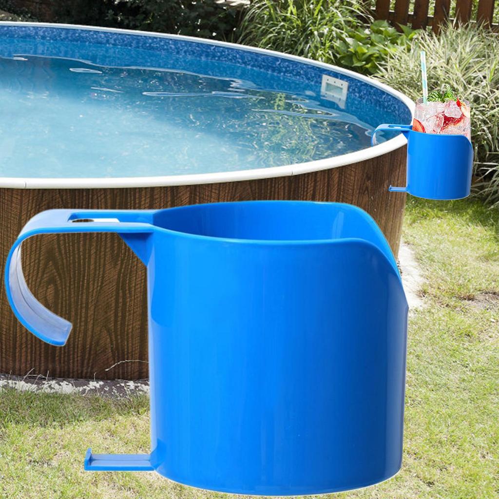 4 Stück Pool-Becherhalter auslaufsicherer Schwimmbecken-Seitenbecher-Hängekorb für die meisten oberirdischen Pools Getränke Bier