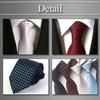 BUZZxSELECTION Men's Polka Dot Tie, Casual & Stylish, Suitable for Suits and Business, NT010 (01 Blue)