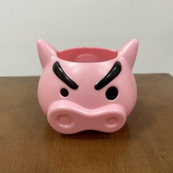 Pen Holder Angry Pig Shape Desk Organizer Large Capacity Plastic Desktop Stationery Storage Box Desk Accessory