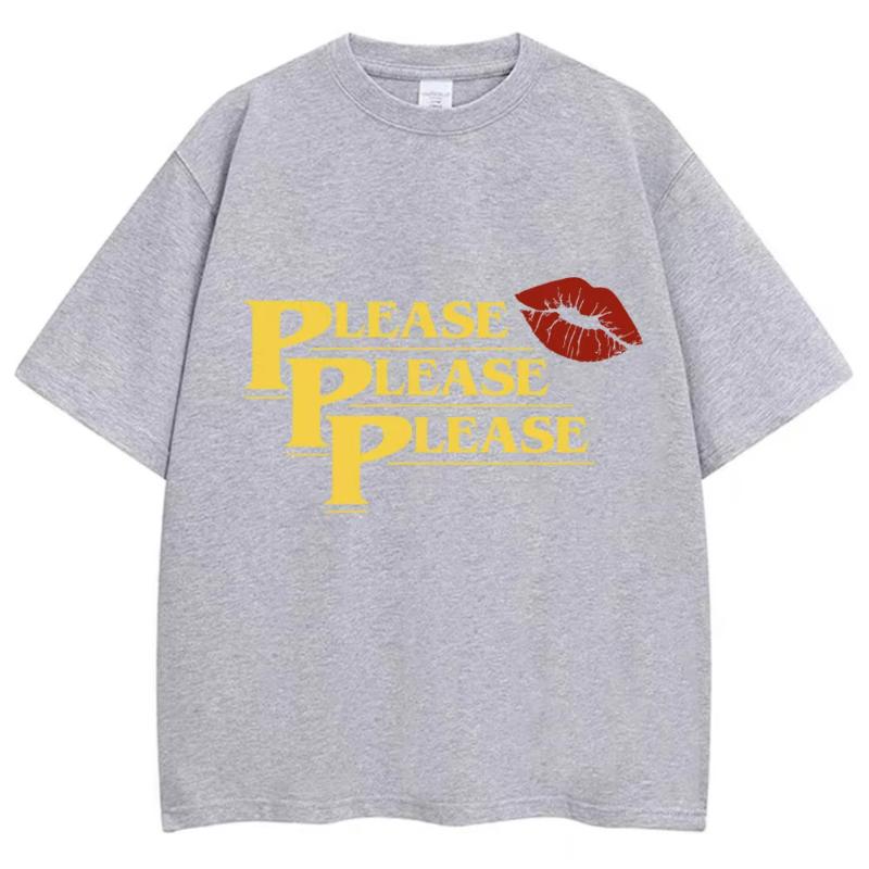 Sabrina Carpenter Please Please Please T Shirt Fashion Aesthetic Unisex Women ONeck Short Sleeve Summer Cotton Casual Tshirt