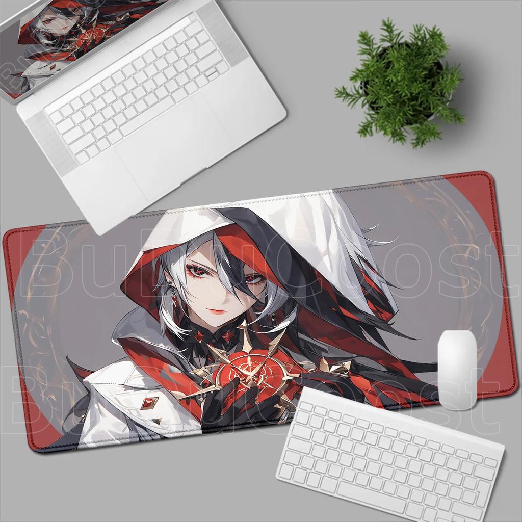 Too Many Beautiful Pictures Genshin Impact Arlecchino Mousepad Laptop PC Gaming Mouse Pad  Large Size Desk Mat Keyboard Soft Rug