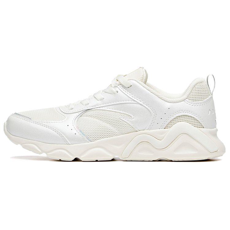 Anta Running Collection Cushioning, Wear Resistant Low Top Running Shoes Women's White Silver 122015570-4
