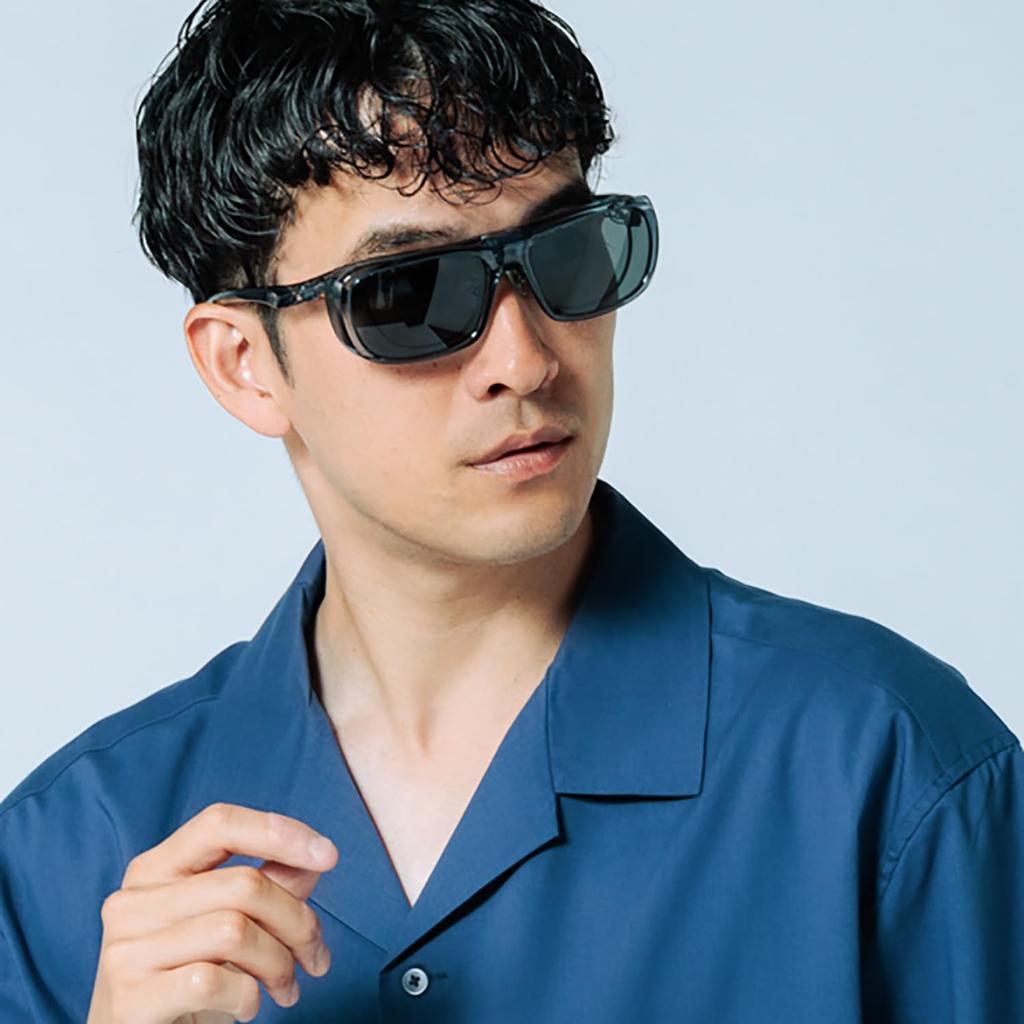 polarized for [A-FIT] Overglasses, flip-up sunglasses, over-sunglasses men, AF-OS12-C2