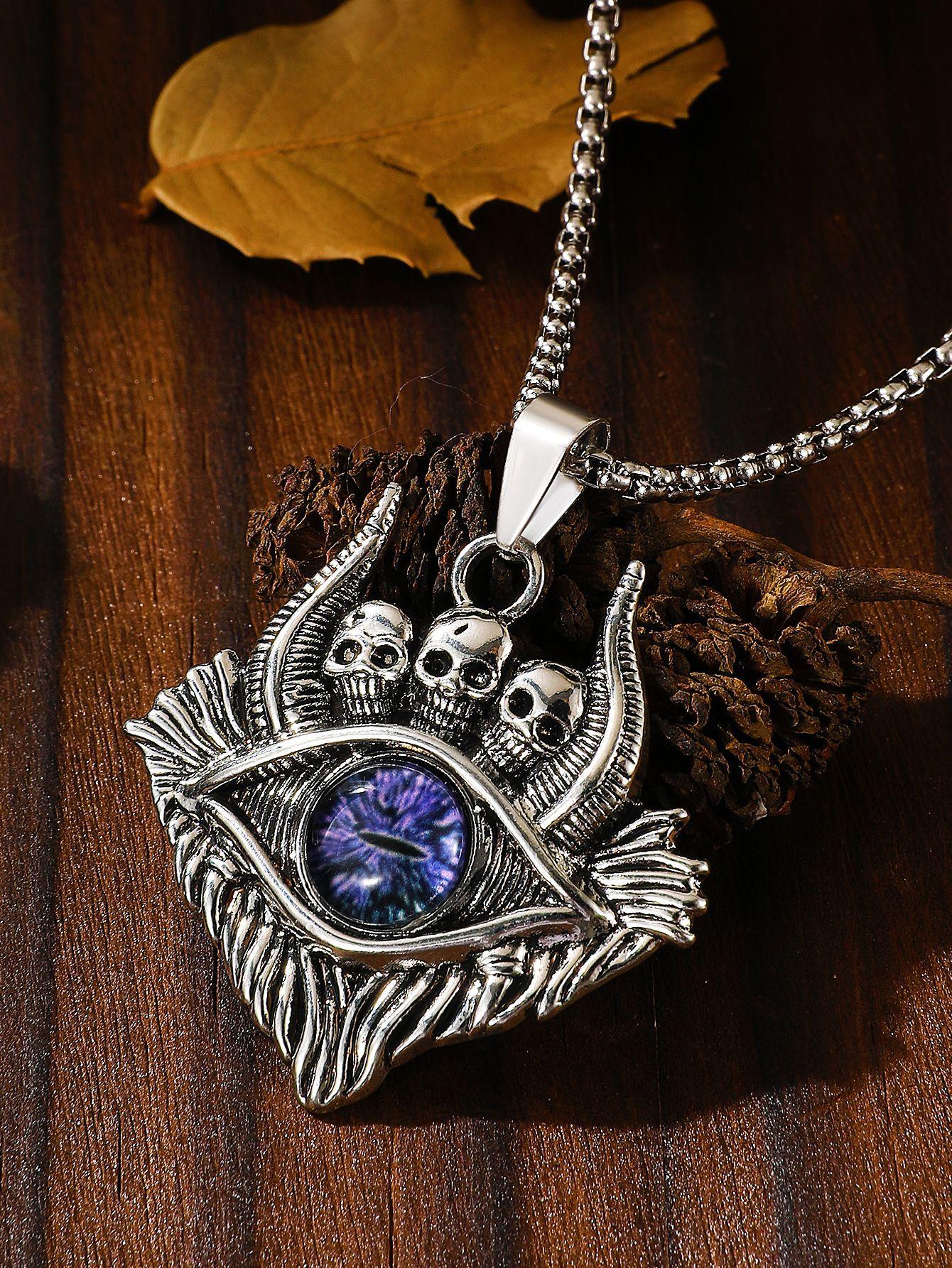 

Ожерелье «Глаз дьявола» Высокое качество Тунтянь Сглаз Глаз Альтернативный Модный Мужской Хип-хоп Свитер Цепочка Ювелирные изделия Личность