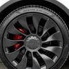 4pcs For Tesla Model Y Performance Styling 21-inch Car Wheel Center Caps Hubcap Cover 1188236-00-A Auto Logo Hub Cap Accessories