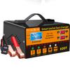 12V 24V 600A Intelligent Pulse Maintenance Voltage and Temperature Detection Car Battery Charger Digital LCD Display Automatic