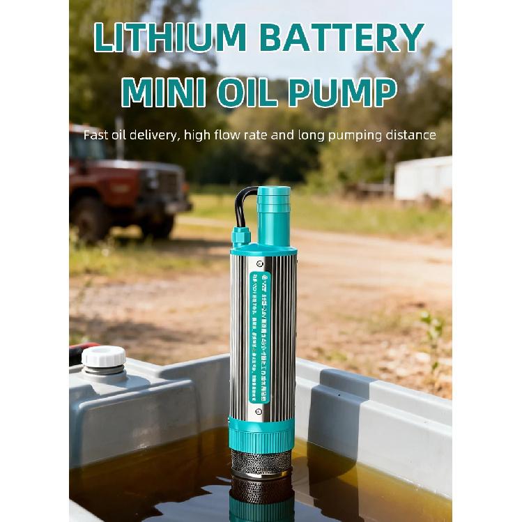 Portable Rechargeable Oil Transfer Pump Lithium Battery Electric Diesel Pump Water Pump Dual Use High Flow Suction Transfer Tool