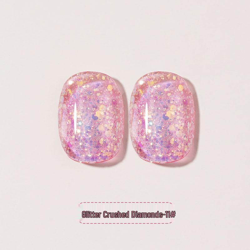 2024 Super Flash Silver Diamond Glitter Nail Polish Gel