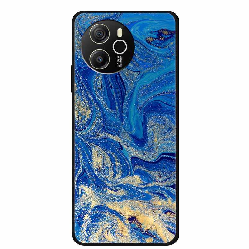 For Oscal Tiger 12 Phone Case Painted Soft TPU Silicone Cases Blackview Oscal Tiger12 4G Fashion Bumper Capa Original Back Cover
