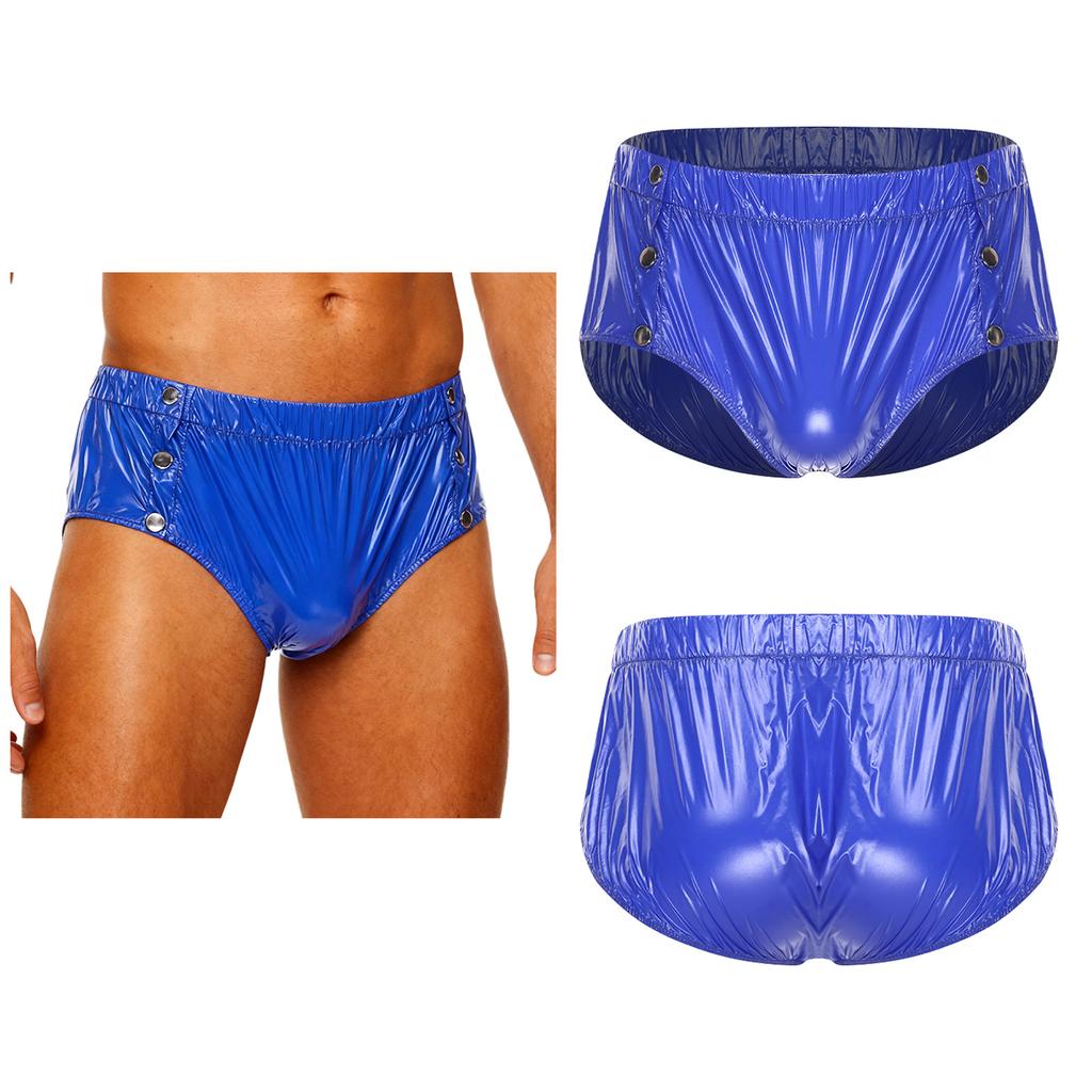 S-3XL Men‘s Waterproof Incontinence Underwear: Side Snap Button & Tear-Away Design, Washable Protective Cover for Elderly Care