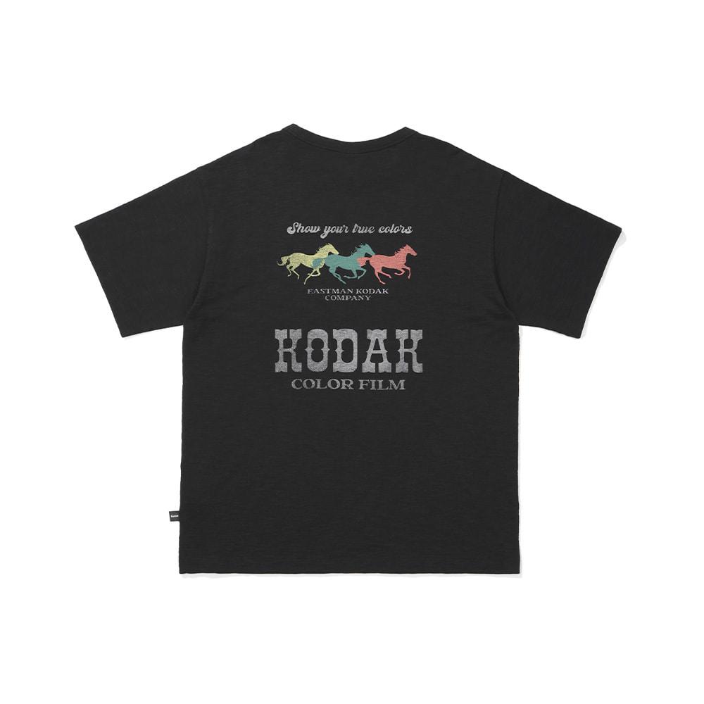 KODAK Graphic Slub Short Sleeve T-Shirt Black