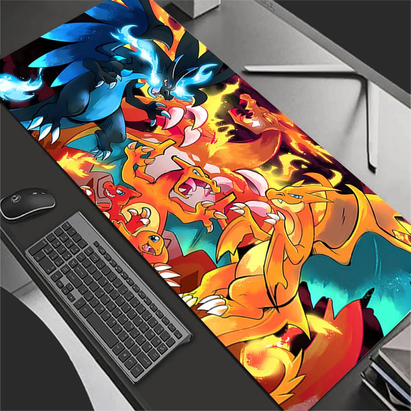 Large Mouse Pad Pc Speed For Esports Players X Laptop Computer Keyboard  Desk Mat Xxl PPokemons Charizard Mousepad
