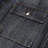 Herren Retro Zweitaschen Langarm Denimhemd für Herren KTB