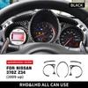 Autocollant en Fibre de Carbone Vraiment Douce Pour Nissan 370Z Z34 2009 2010 2011-up Entourage d'Indicateur de Pointer de Compteur de Vitesse Couvercle Garniture de Tableau de Bord