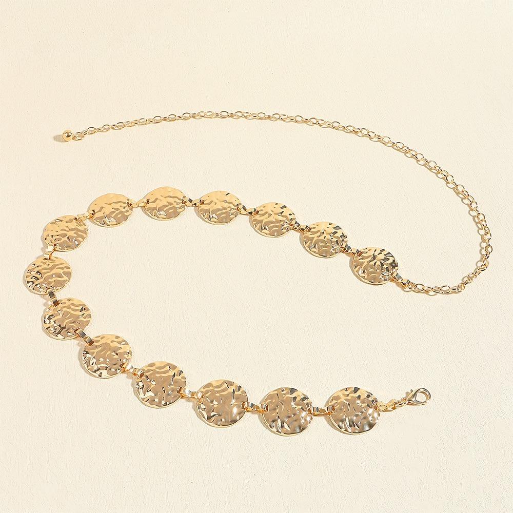 Versatile Punk Waist Chain Luxury Style Dress Waist Chain Simple Metal Waist Chain