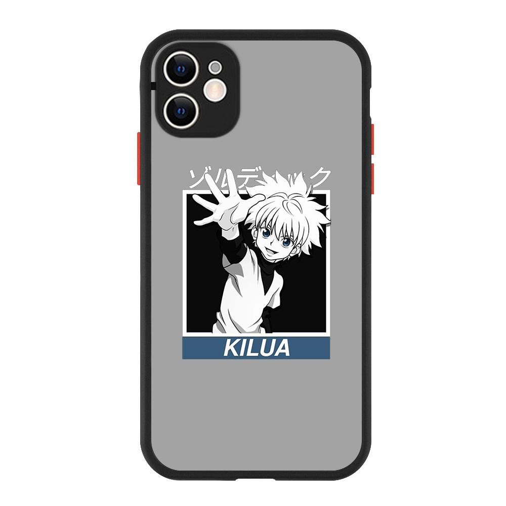 Hunter x hunter Hisoka Gon Killua Luxusní matný telefon CaFor iPhone 13 14 12 11 Pro Max XR XS X 7 8 Plus silikonový kryt nárazníku