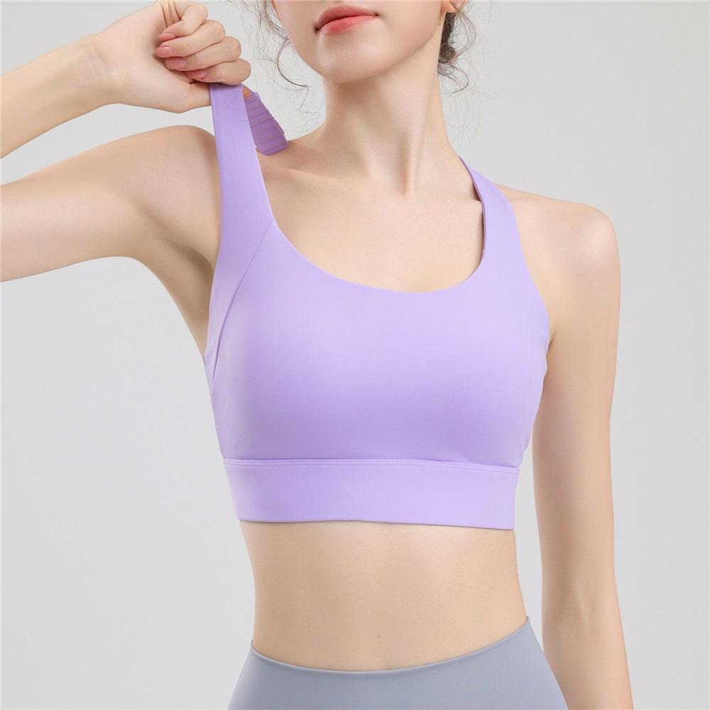 Advanced Professional Training Clothes, Running Sports Underwear, Yoga, Outdoor Cycling, Sweat Absorbing, Breathable Integrated Simple Bra