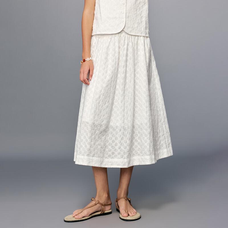 ELLE KIDS Girls  Embroidered A-Line Mid-Length Skirt 160
