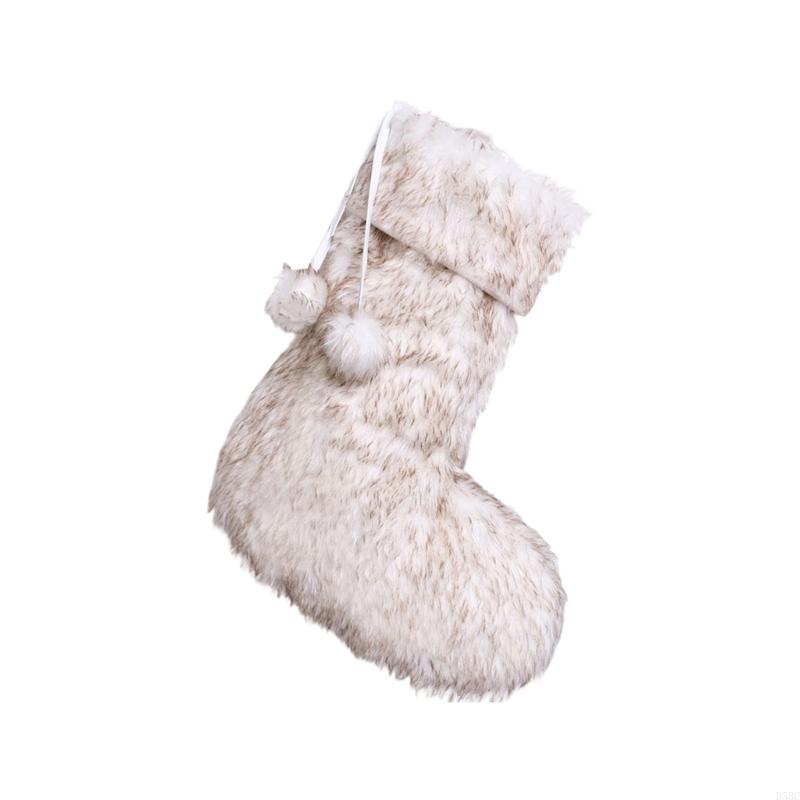 Faux Furs Holiday Hanging Sock Elegant Designs Fireplaces Mantels Decorative