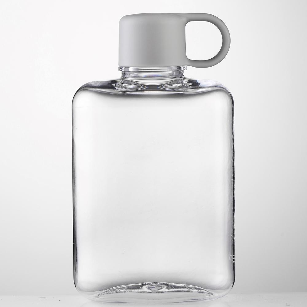 360ML Creative Flat Water Bottle Plastic Travel Bicycle Drinking Juice Reusable Portable Bottles BPA Free Sports Drink Bottle