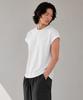 CUSTOMUS Men'S Aerocool Drop Shoulder Cap Sleeve Short Sleeve T-Shirt Cxs26Mkrt602 Whi