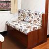 2Pcs/Set Floral Fabric Rv Dinette Cushions Covers Spandex Armless Sofa Cover Outdoor Camper Car Bench Cover Furniture Protector