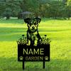 Parson Russell Terrier Personalized Metal Garden Stake Pet Grave Marker Memorial Name Sign