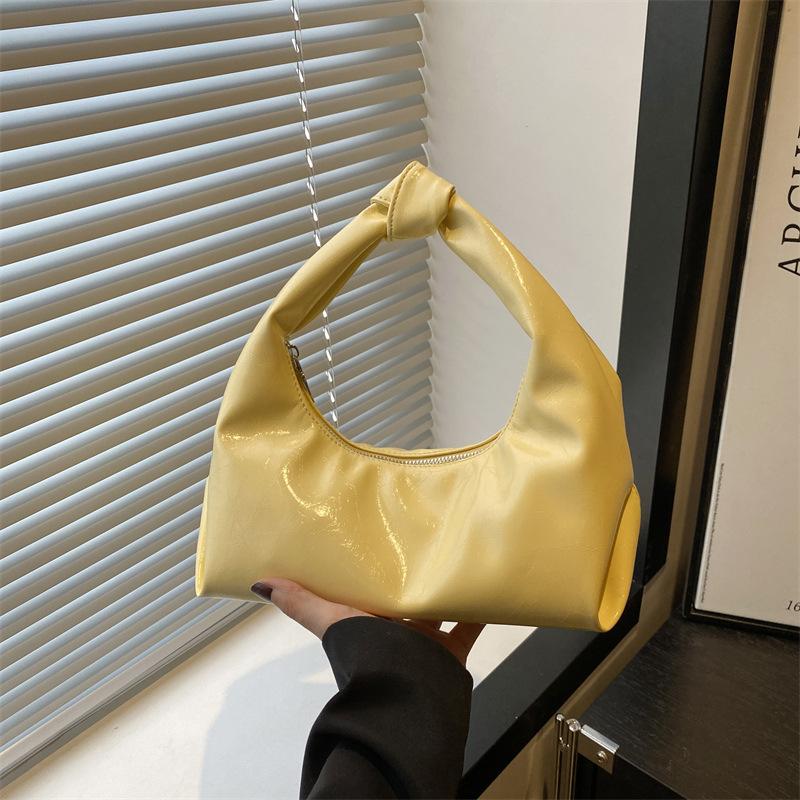 

Сумка лето новая мода простая повседневная женская на плечо подмышку трендовая сумочка жёлтый