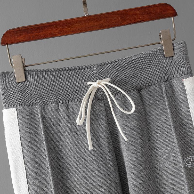 Women's New Knitted Jacket Straight Elastic Pants Foreign Fashion Two-piece Suit