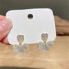 New Four-leaf Flower Love Opal Earrings Korean High-end Design Super Fairy Earrings