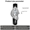 New Luxury Irregular Crash Melting Twist Watches Men's High Quality Genuine Leather Advanced Creative Design Paris Wristwatches