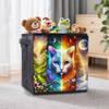 Divine Cat 5D Diamond Painting Storage Basket Full Round Drill Mosaic Diamond Embroidery Cross Stitch Kits Home Decor Home Decor