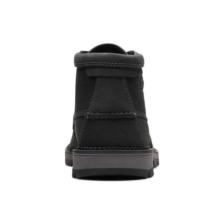 Clarks Maple Series Leather Comfortable Versatile Slip Resistant Durable Short Outdoor Boots Men boots Black 261759007
