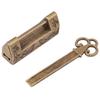 Mini Chinese Style Traditional Magpie Flowers Padlock Small Lock Key for Vintage Furniture