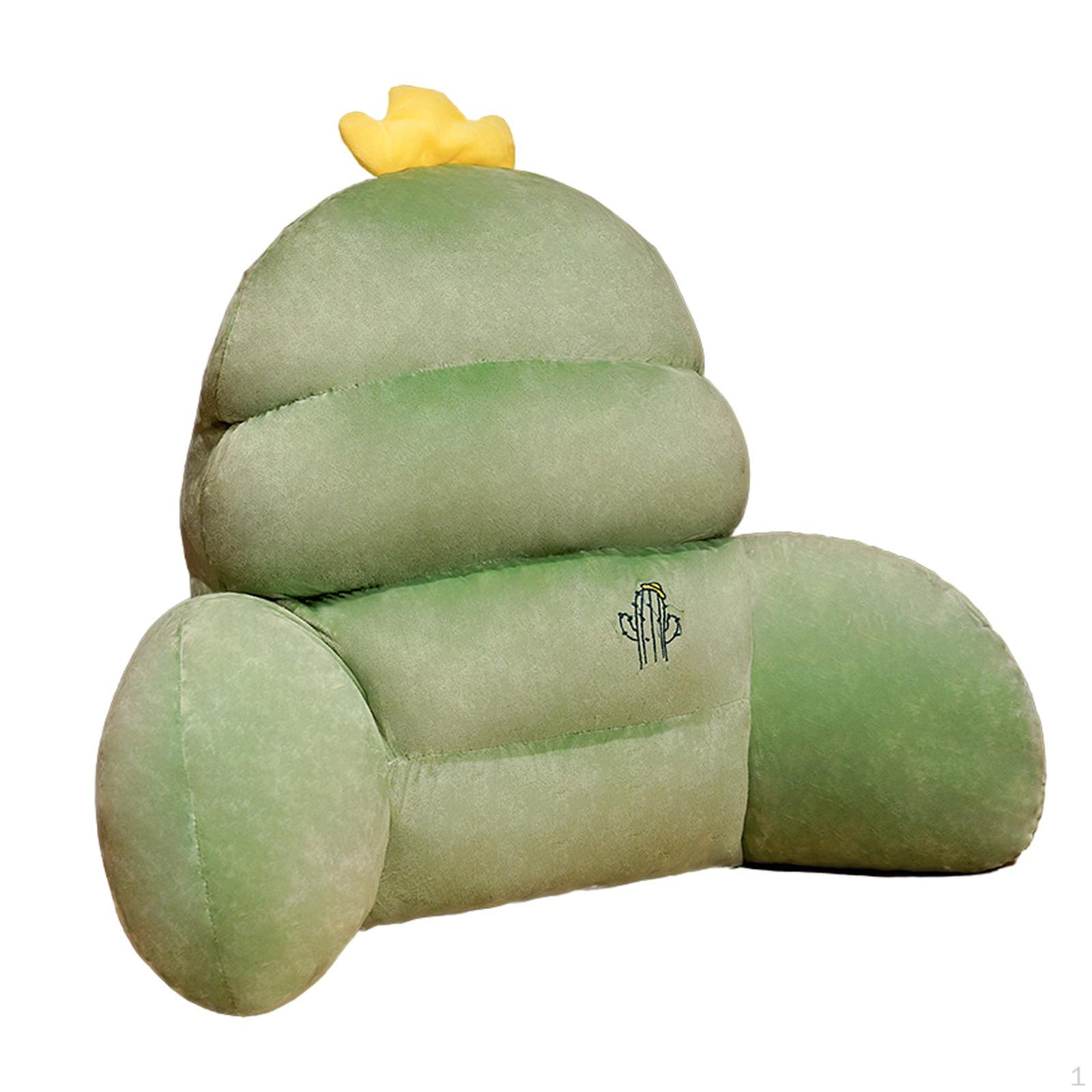 

Back Cushion, Backrest Washable Cover, Bed Rest Pillow, Plush Chair Cushion for Living зелений