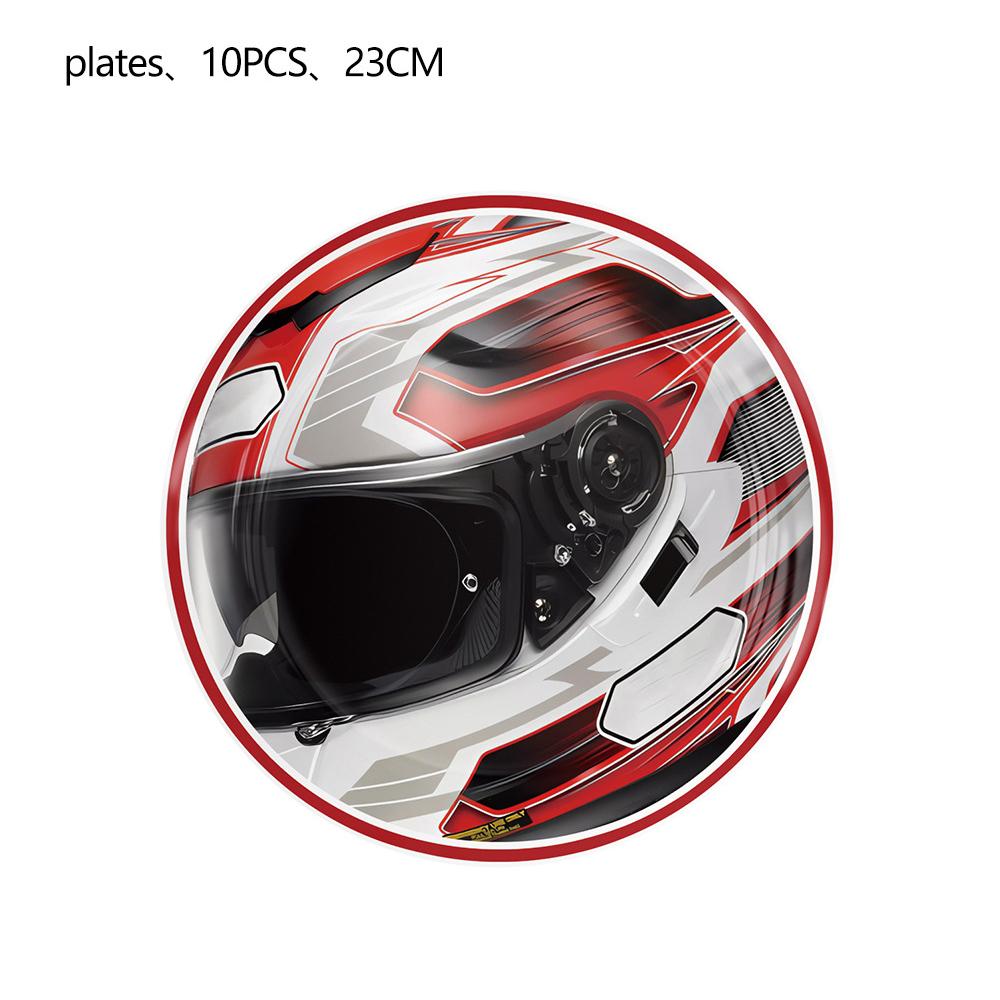 51pcs Racing Car Tableware Set Include Plates Napkins and Cups Tablecloth
