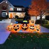 8 FT Halloween Inflatable Decoration Ghost Pumpkin Band Decorations Outdoor Holiday Decor, LED Lights Blow Up Party Decoration