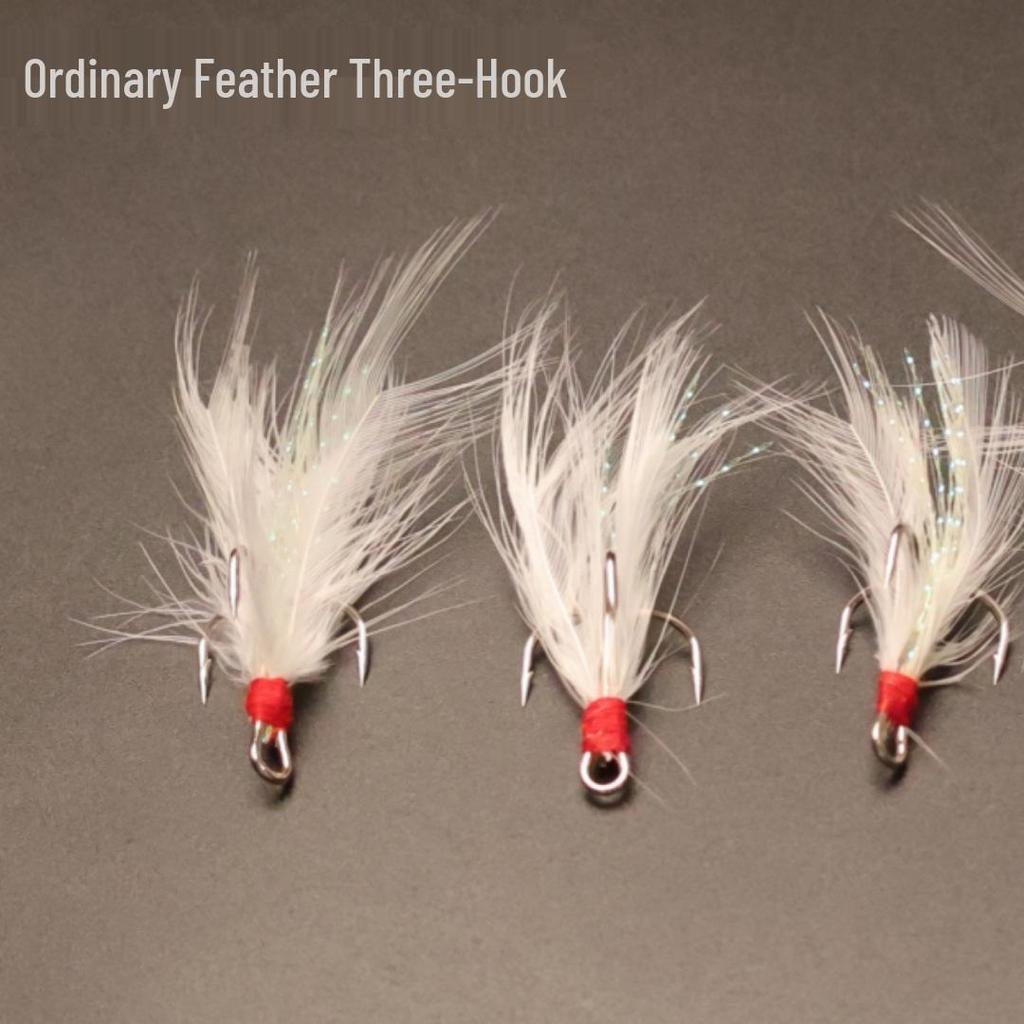 Enhanced Fishing Lure with 6x Reinforced Blood Groove, Feathered Treble Hook, and Barbed Three-Claw Design