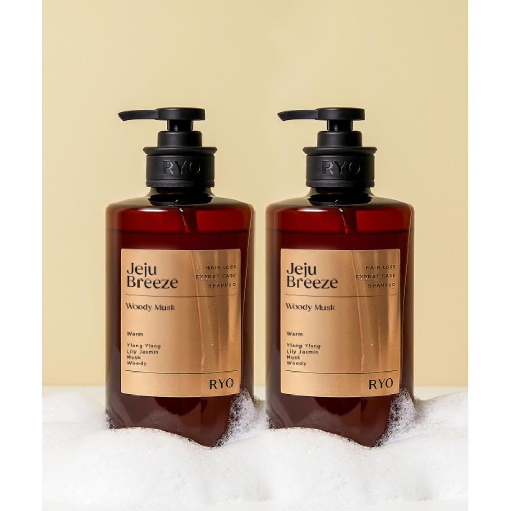 Ryo [woody Musk] Nourishing Hair Loss Professional Care Shampoo Jeju Mountain Breeze 585ml 2 Pack none