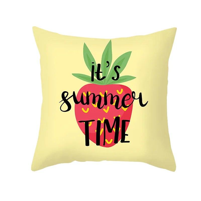Cartoon Fruit Pillowcase Office Cushion Cover Living Room